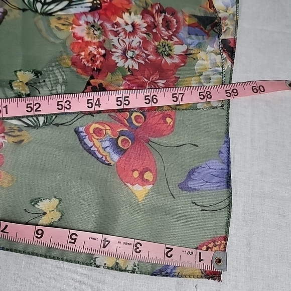 ♥️SCARF  20X59 flower print - Picture 3 of 8